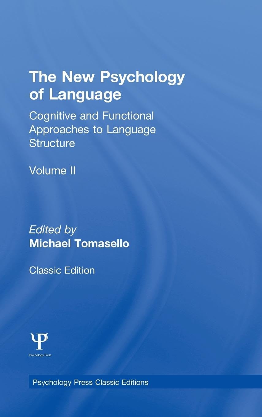 The New Psychology of Language Social Sciences