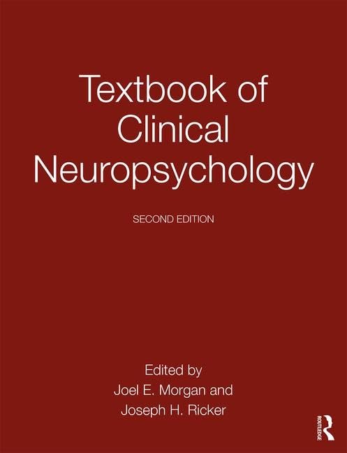 Textbook of Clinical Neuropsychology Medicine