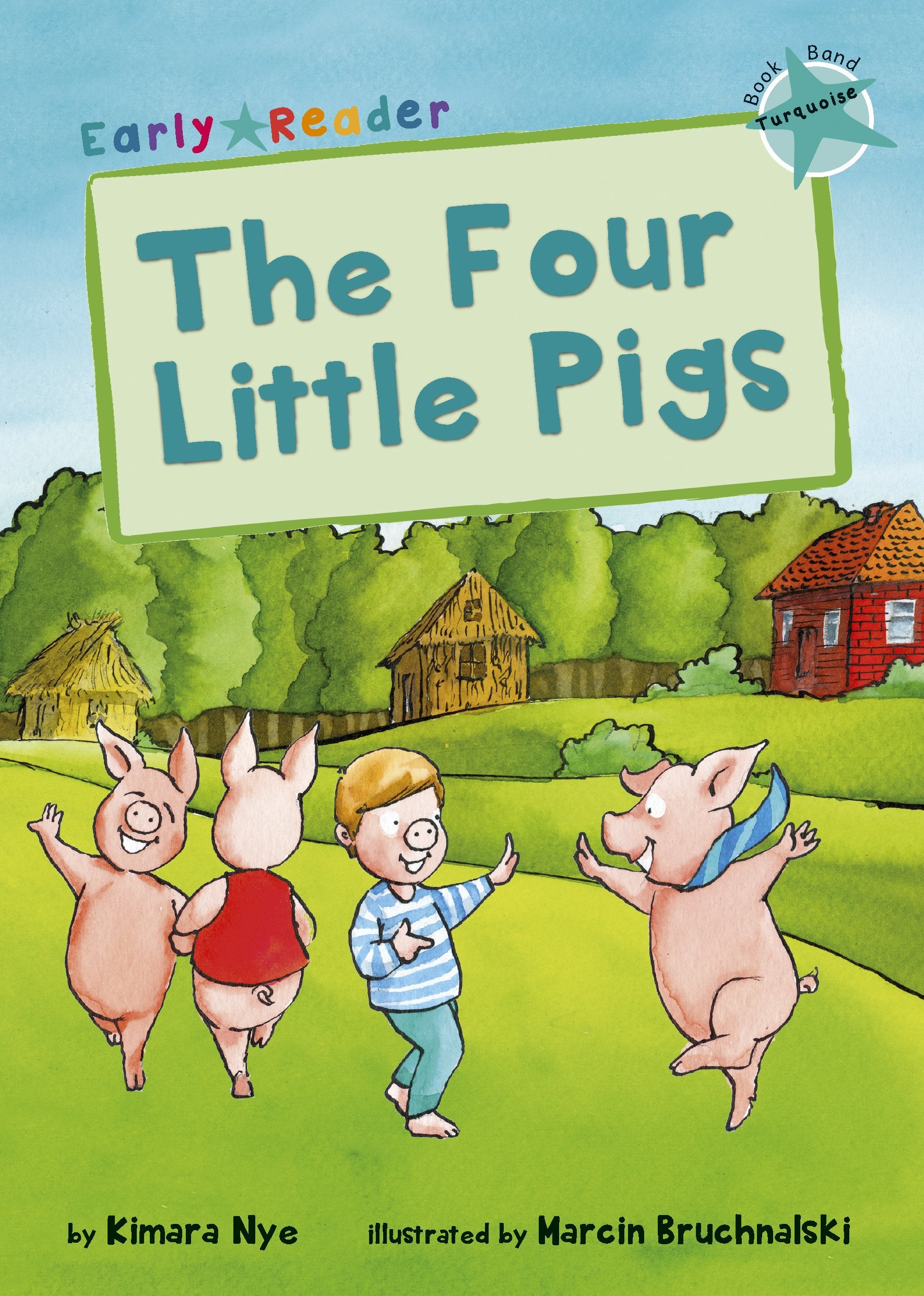 The Four Little Pigs: (Turquoise Early Reader) (Turquoise Band) Foreign Languages ​​& Dictionaries