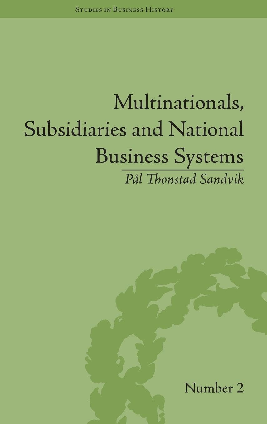 Product Image: Multinationals, Subsidiaries and National Business Systems