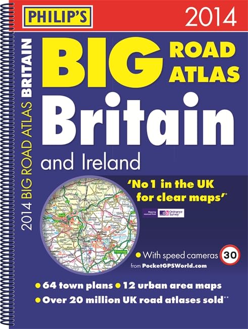Philip's Big Road Atlas Britain and Ireland 2014 (Philips Road Atlas) Leisure, Home & Garden