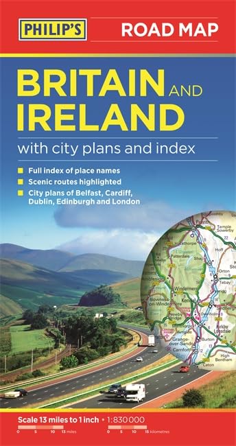 Philip's Britain and Ireland Road Map Leisure, Home & Garden