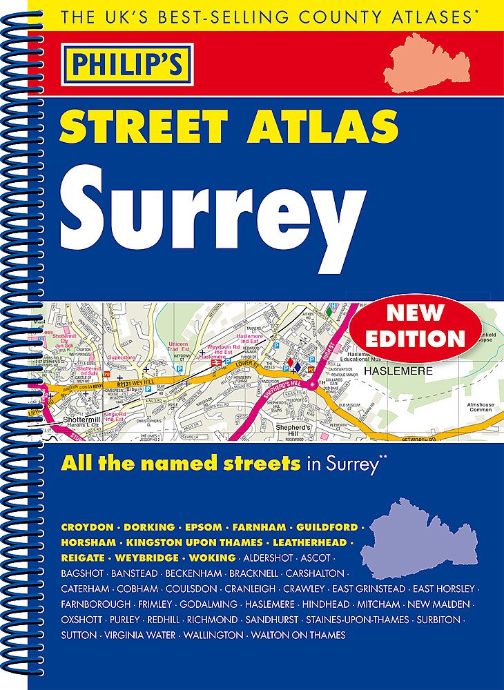 Philip's Street Atlas Surrey Leisure, Home & Garden