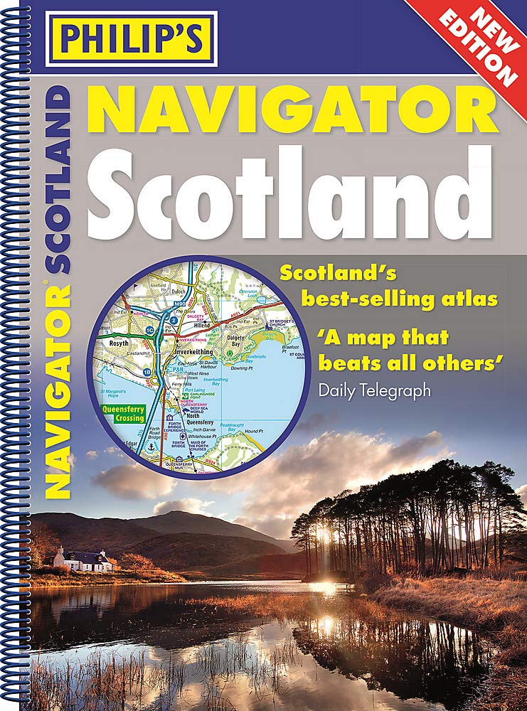 Philip's Navigator Scotland: (A4 Spiral binding) (Philip's Road Atlases) Leisure, Home & Garden