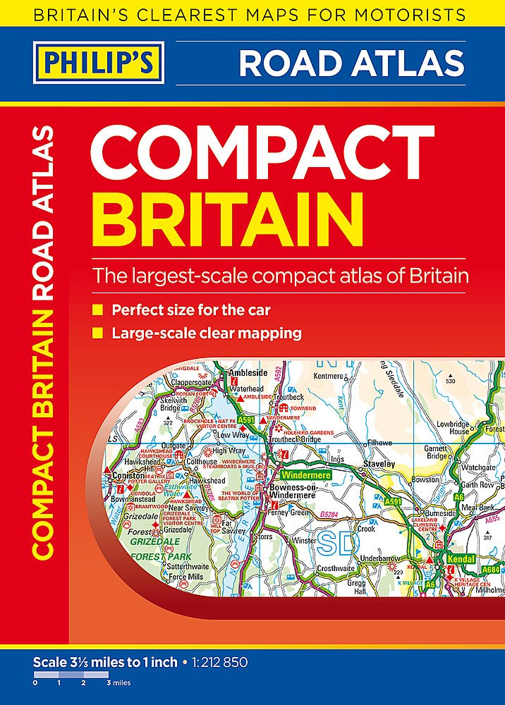 Philip's Compact Britain Road Atlas: Flexi A5 (Philips Road Atlas) Leisure, Home & Garden