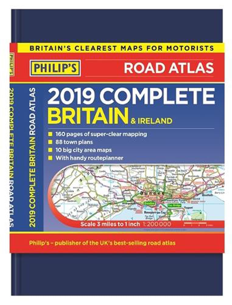 Philip's 2019 Complete Road Atlas Britain and Ireland - De luxe hardback: (De luxe hardback edition) Leisure, Home & Garden