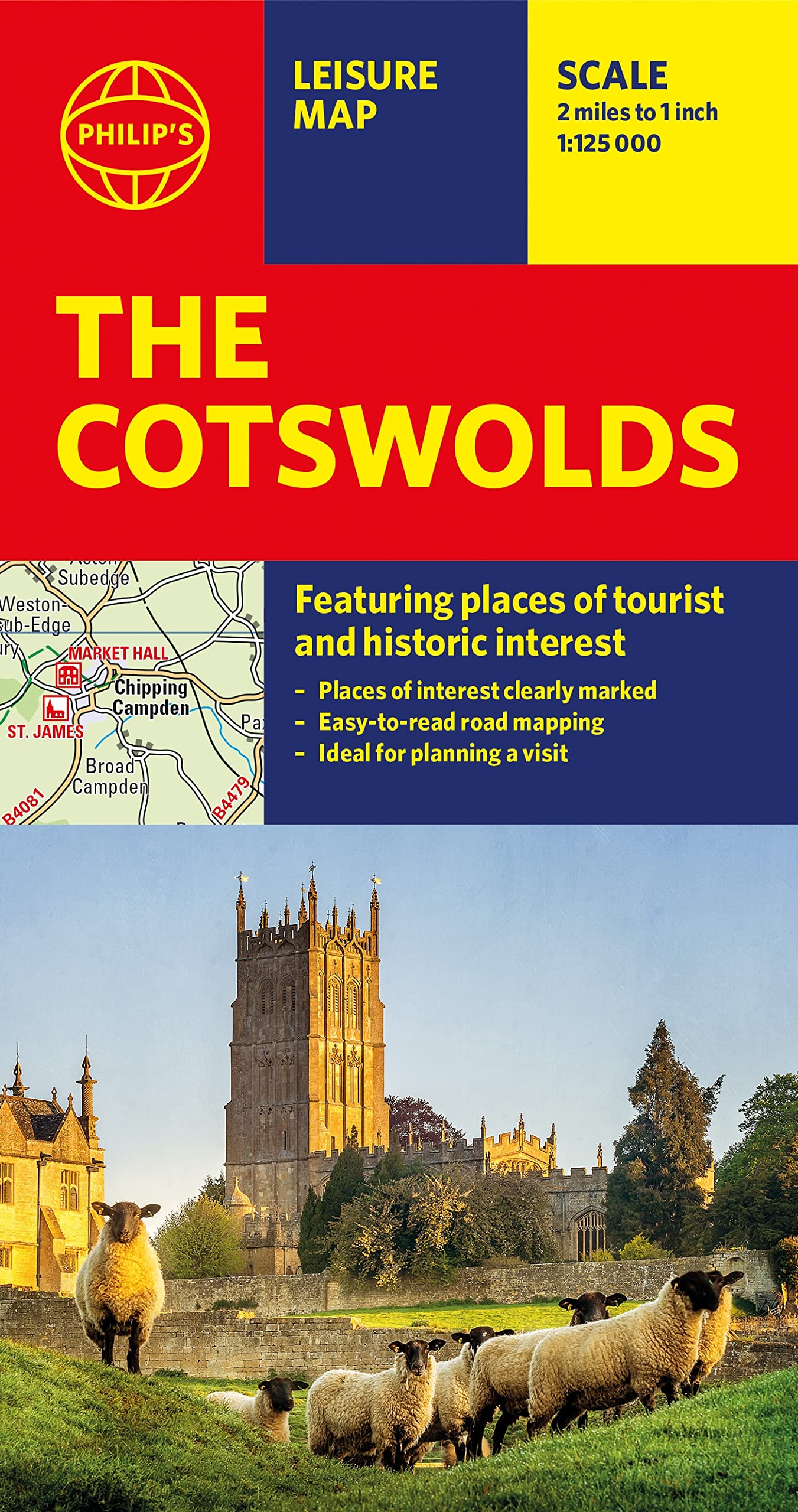 Philip's The Cotswolds: Leisure and Tourist Map (Philip's Red Books) Leisure, Home & Garden
