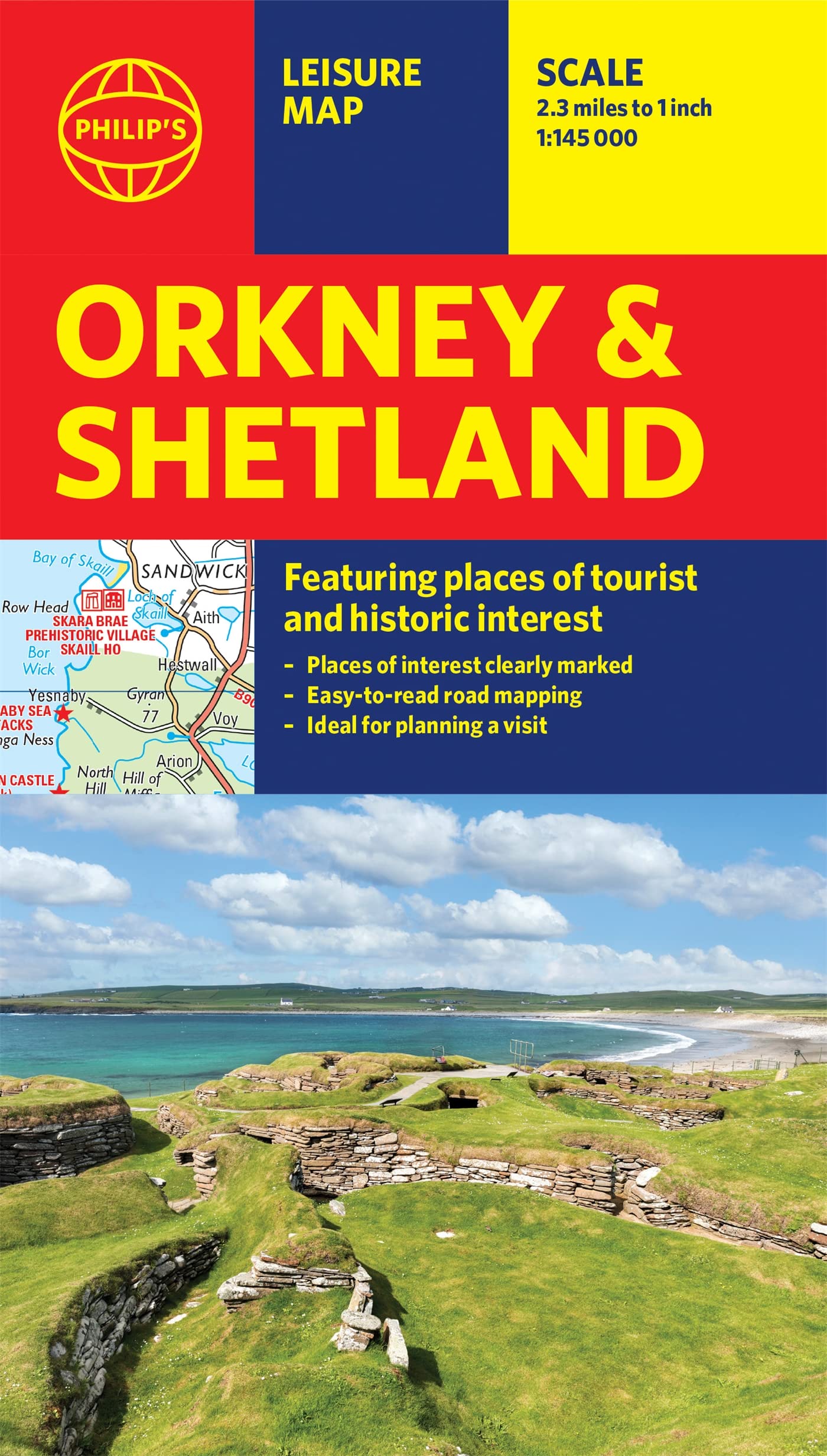Philip's Orkney and Shetland: Leisure and Tourist Map: Leisure and Tourist Map book