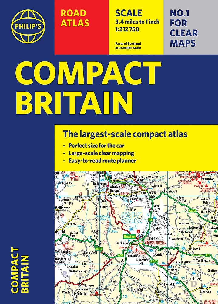 Philip's Compact Britain Road Atlas: (Flexi A5) (Philip's Road Atlases) Leisure, Home & Garden