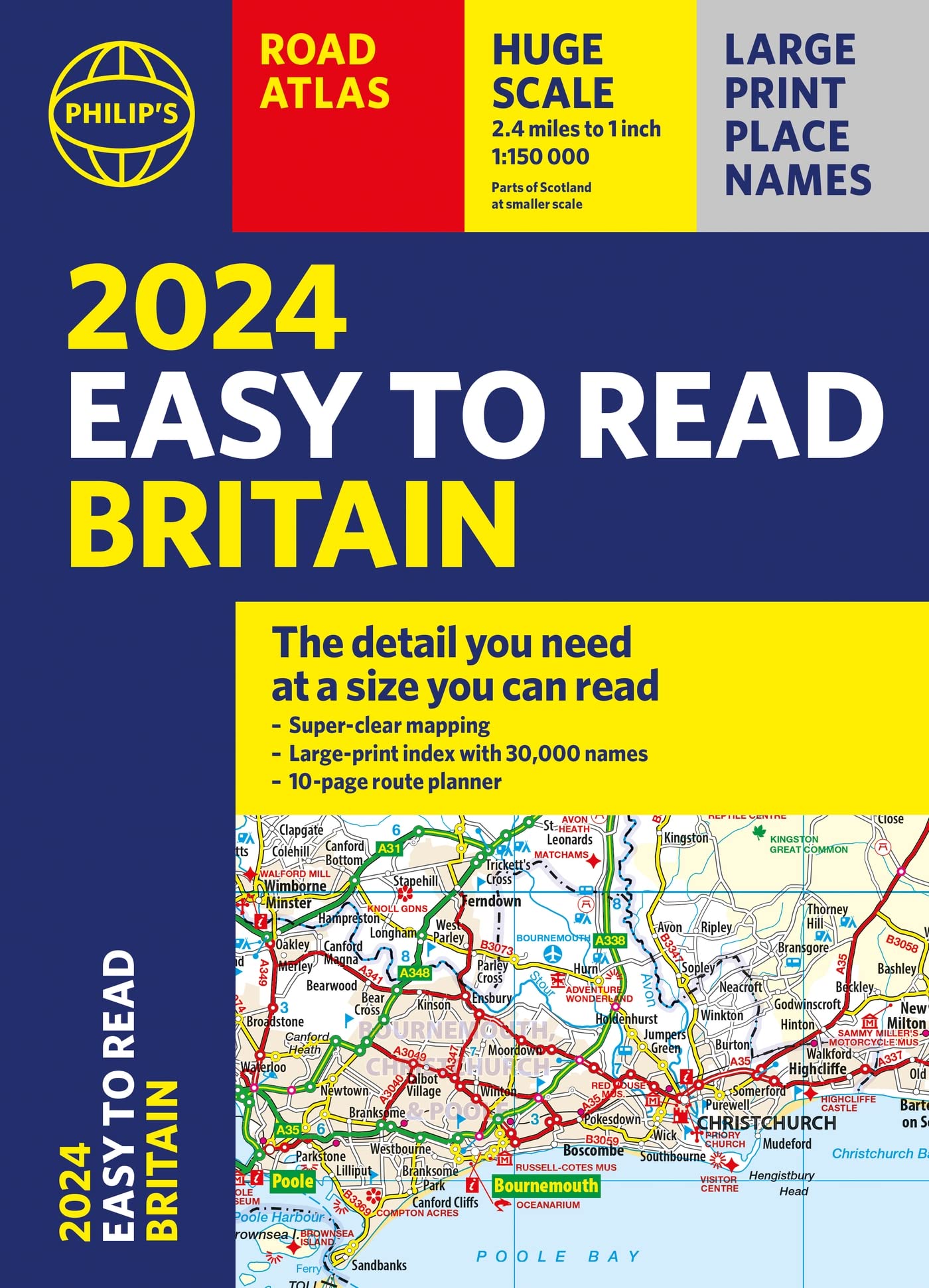 2024 Philip's Easy to Read Britain Road Atlas: (A4 Paperback) (Philip's Road Atlases) Geology & Geography