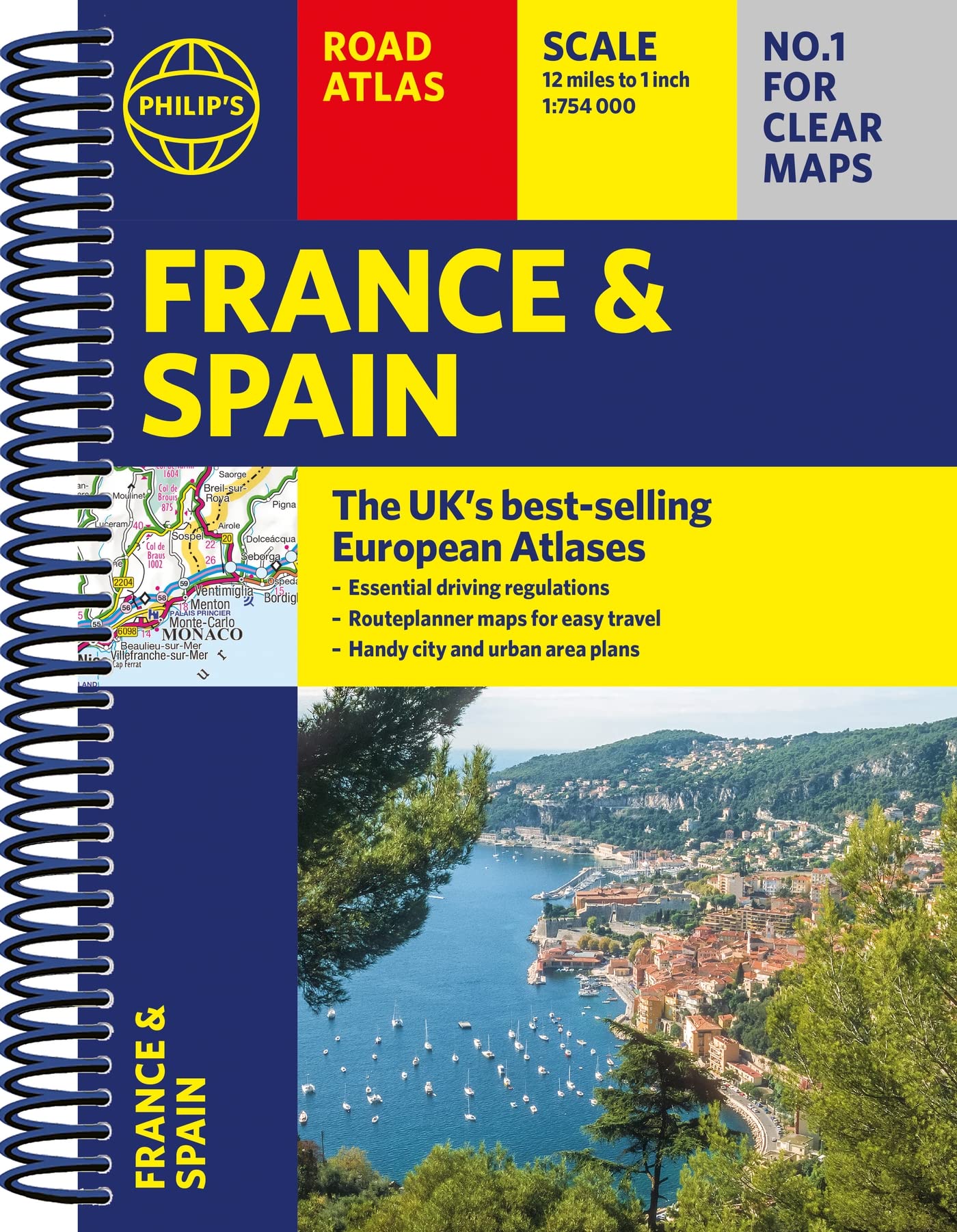 Philip's France and Spain Road Atlas: A4 Spiral (Philip's Road Atlases) Leisure, Home & Garden