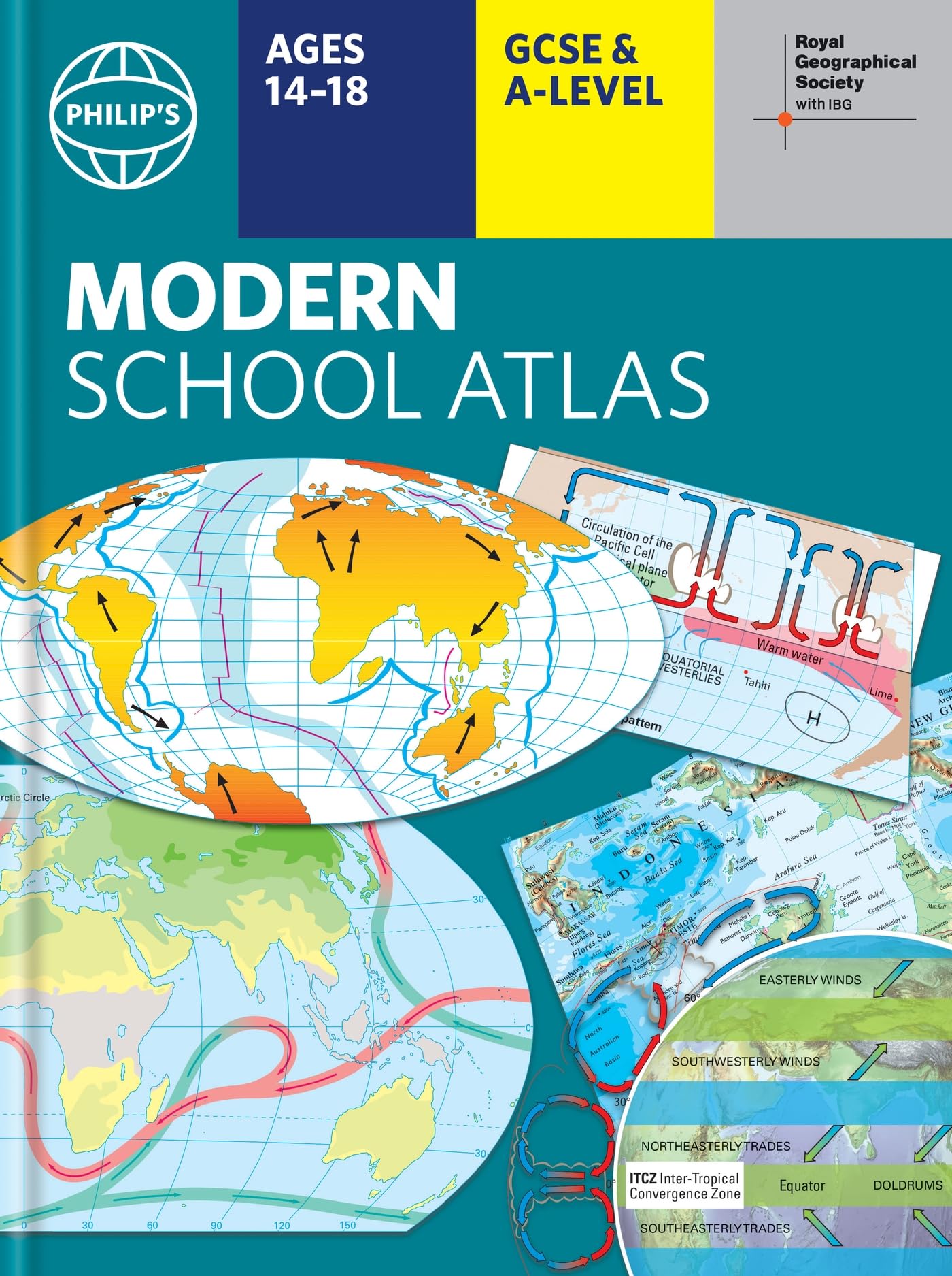 Philip's RGS Modern School Atlas: Hardback 101st edition (Philip's World Atlas) Learning & Reference