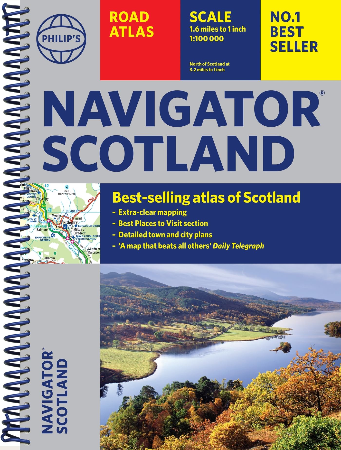 Philip's Navigator Scotland: The Best of Scotland: Spiral (Philip's Road Atlases) Leisure, Home & Garden