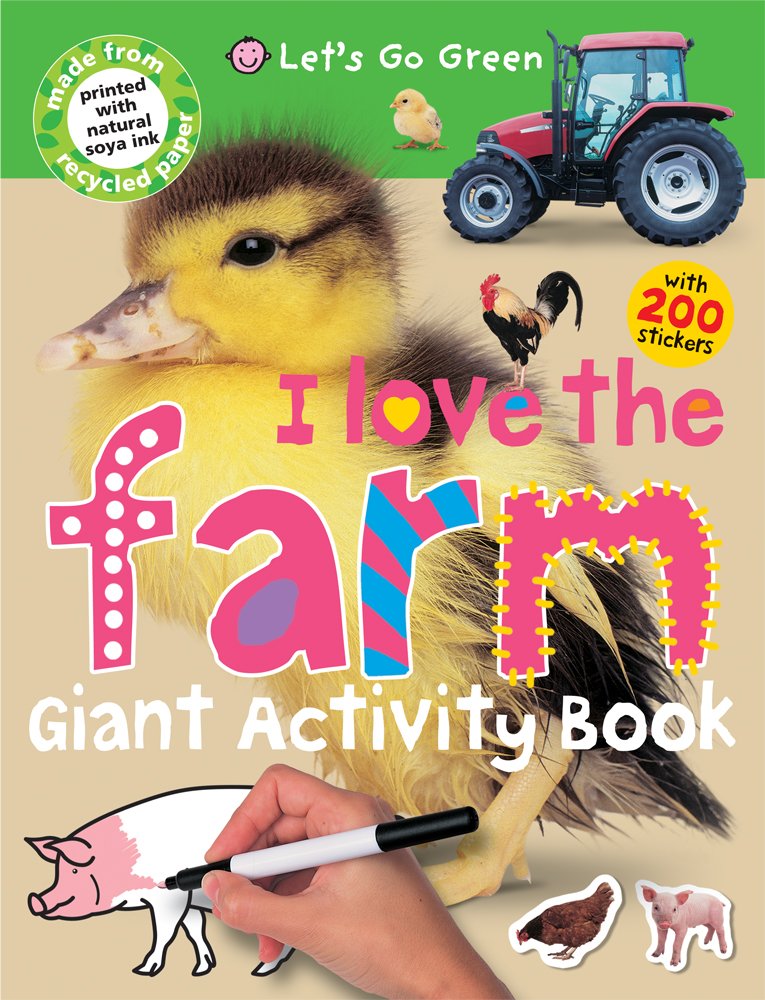 Let's Go Green I Love The Farm Giant Activity Book book