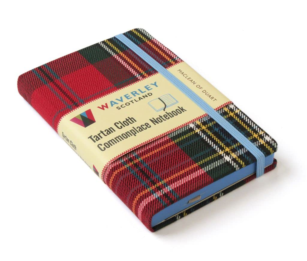 Waverley (M): Maclean of Duart Tartan Cloth Commonplace Pocket Notebook (Waverley Scotland Tartan Cloth Commonplace Notebooks/Gift/stationery/plaid) Hobbies & Crafts