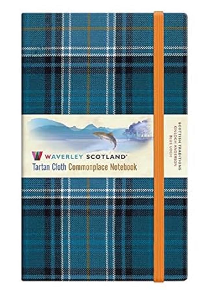 Blue Loch Waverley Tartan Notebook/Journal: Large: 21 x 13cm (Waverley Scotland Tartan Cloth Commonplace Notebook/Journal) Lifestyle
