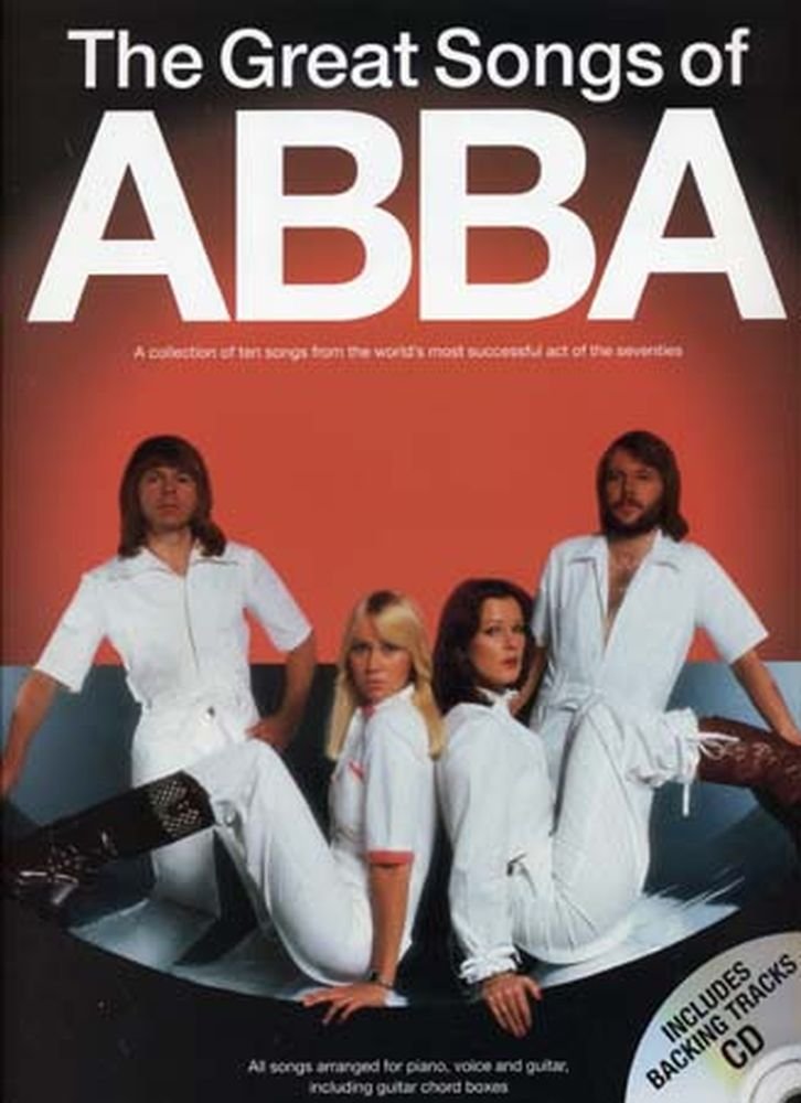 The Great Songs Of Abba, Songbook, m. Audio-CD: 10 Songs. Piano, vocal, guitar. On CD: backing tracks Sheet Music