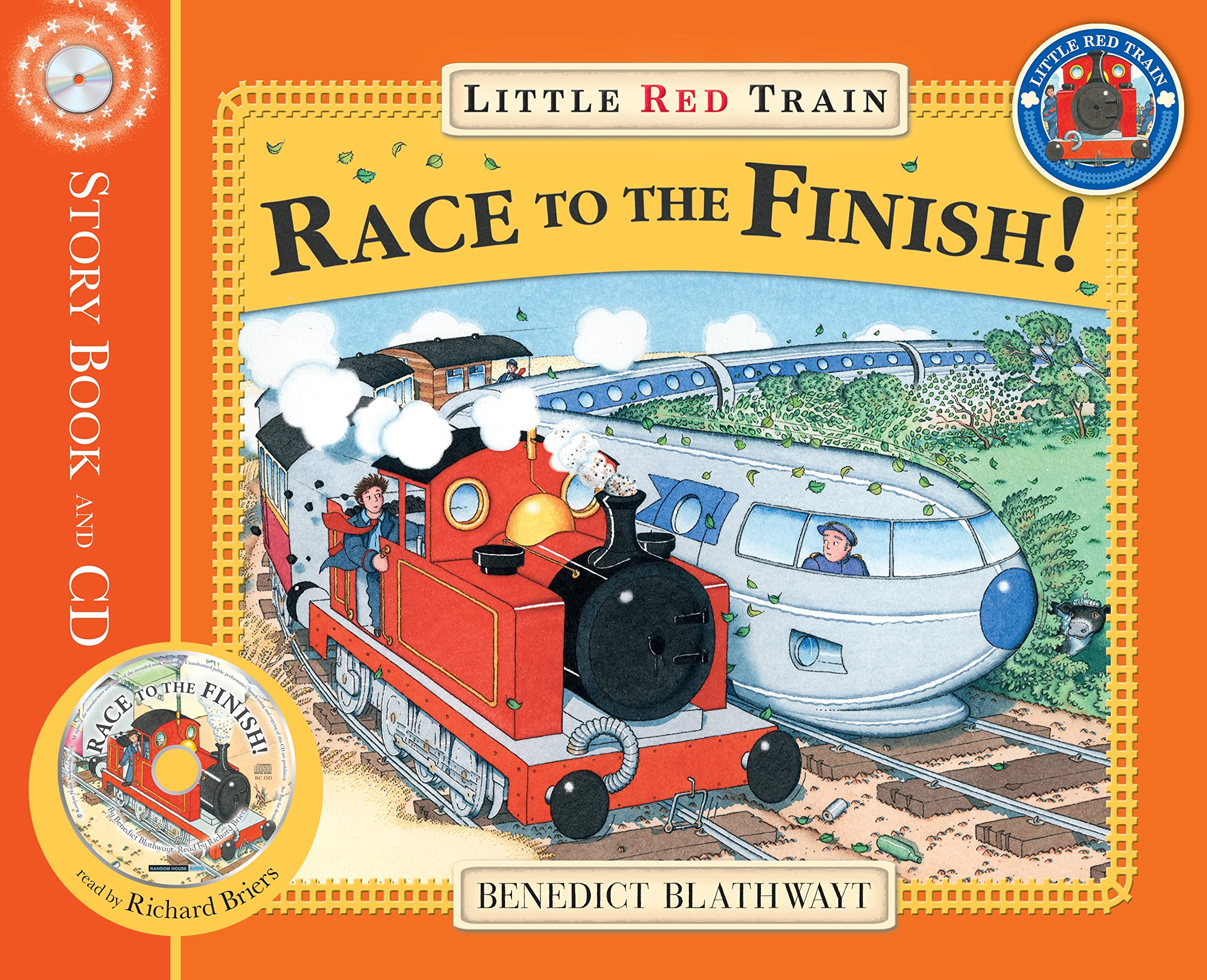 Little Red Train's Race to the Finish: Book and CD Novels & Short Stories