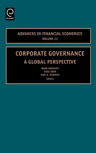 Corporate Governance: A Global Perspective (Advances in Financial Economics) Books