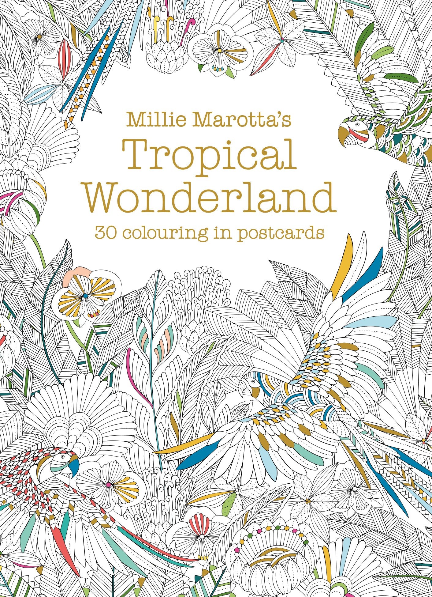 Millie Marotta's Tropical Wonderland Postcard Book Film, Art & Culture
