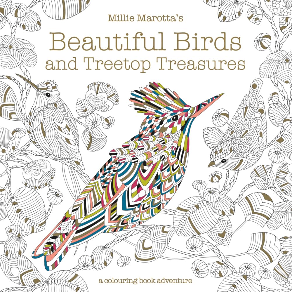 Millie Marotta's Beautiful Birds and Treetop Treasures: A colouring book adventure: 5 Leisure, Home & Garden