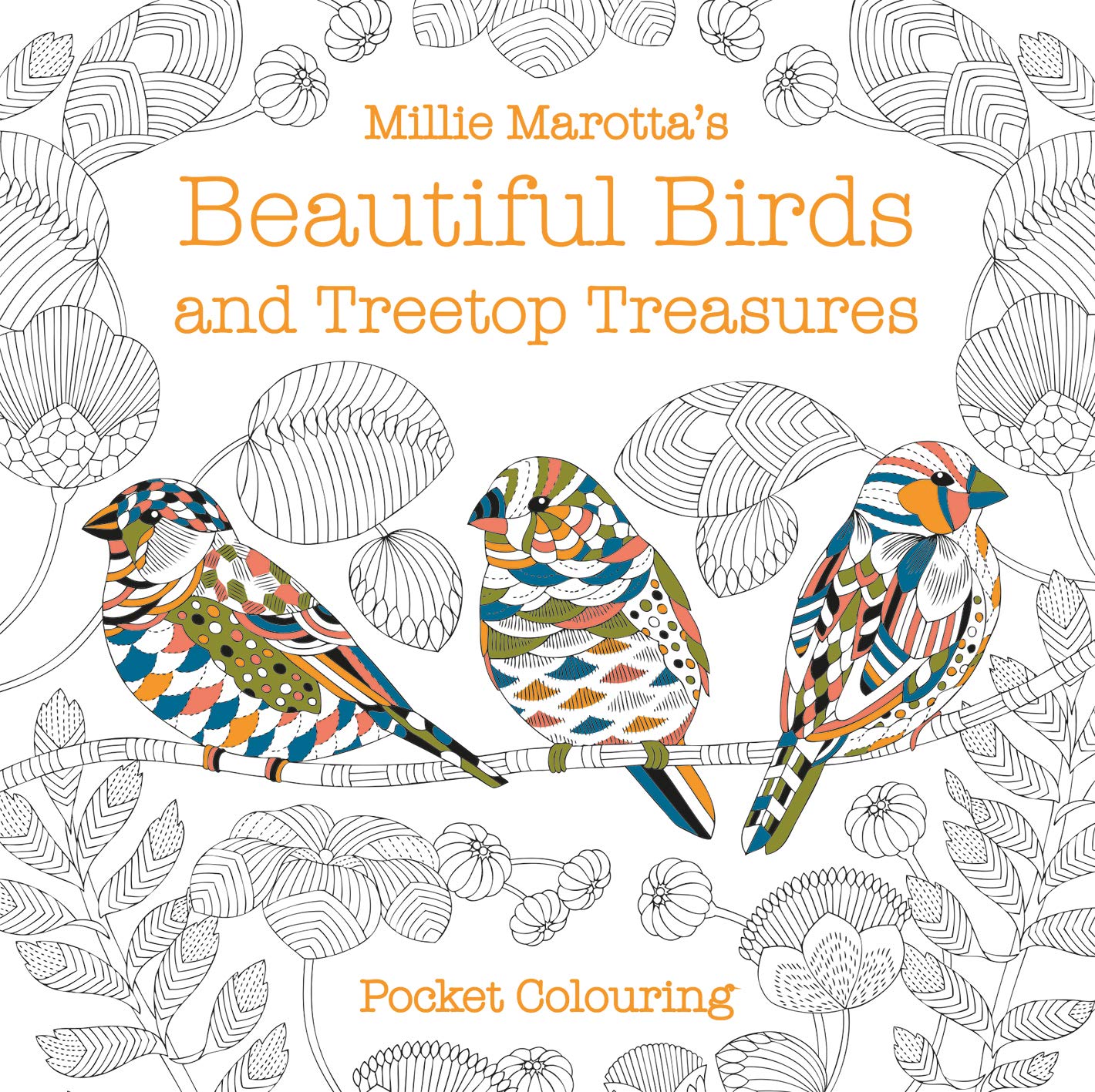 Millie Marotta's Beautiful Birds and Treetop Treasures Pocket Colouring Hobbies & Crafts