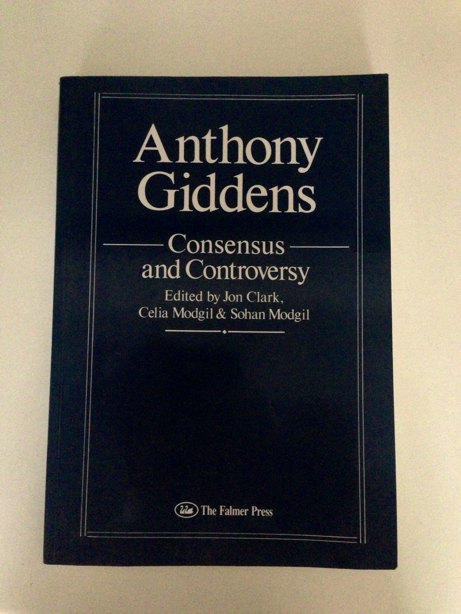 Anthony Giddens: Consensus and Controversy (CONSENSUS AND CONTROVERSY FALMER SOCIOLOGY SERIES, Band 2) Social Sciences