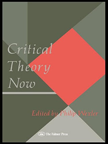 Critical Theory Now (Knowledge and Society Series) Social Sciences