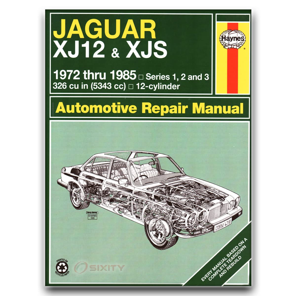 Jaguar XJ12 & XJS 1972 thru 1985: Series 1, 2 and 3 (Haynes Manuals) Leisure, Home & Garden