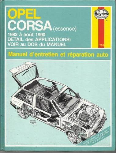 Opel Corsa Essence (French service & repair manuals) Leisure, Home & Garden