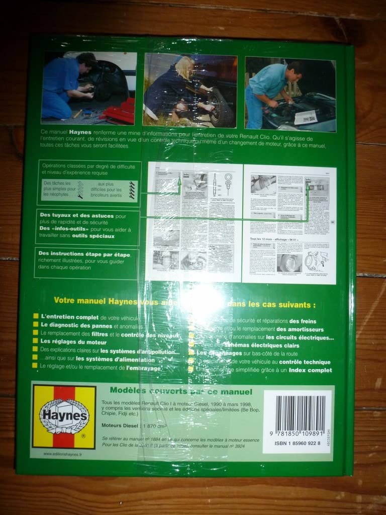 Renault Clio Diesel (French service & repair manuals) Leisure, Home & Garden