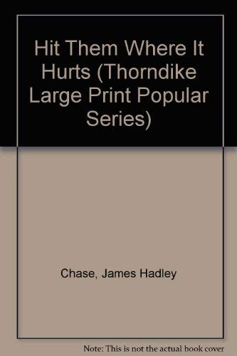 Hit Them Where It Hurts (Thorndike Large Print Popular Series) Detective & CSI