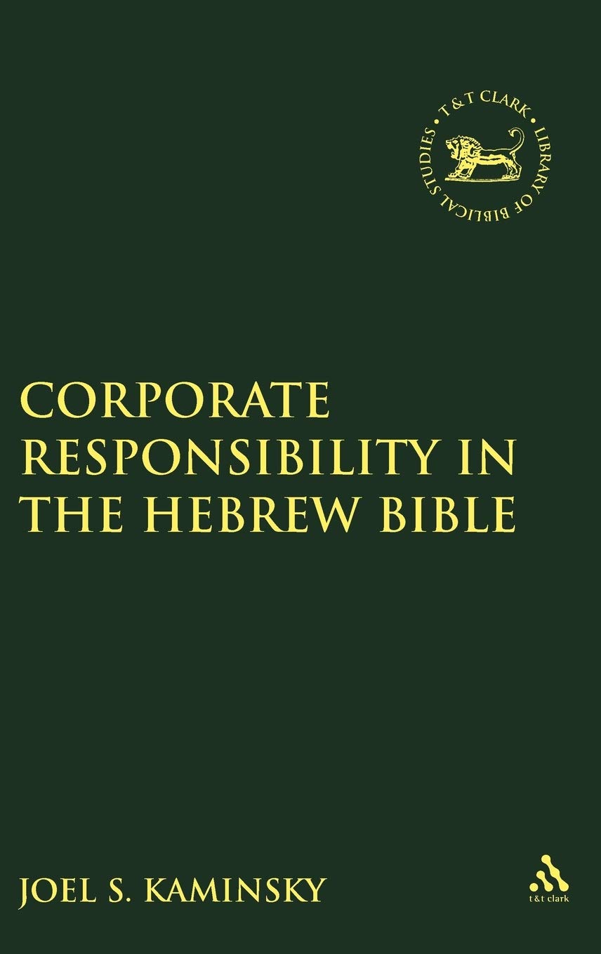 Product Image: Corporate Responsibility in the Hebrew Bible