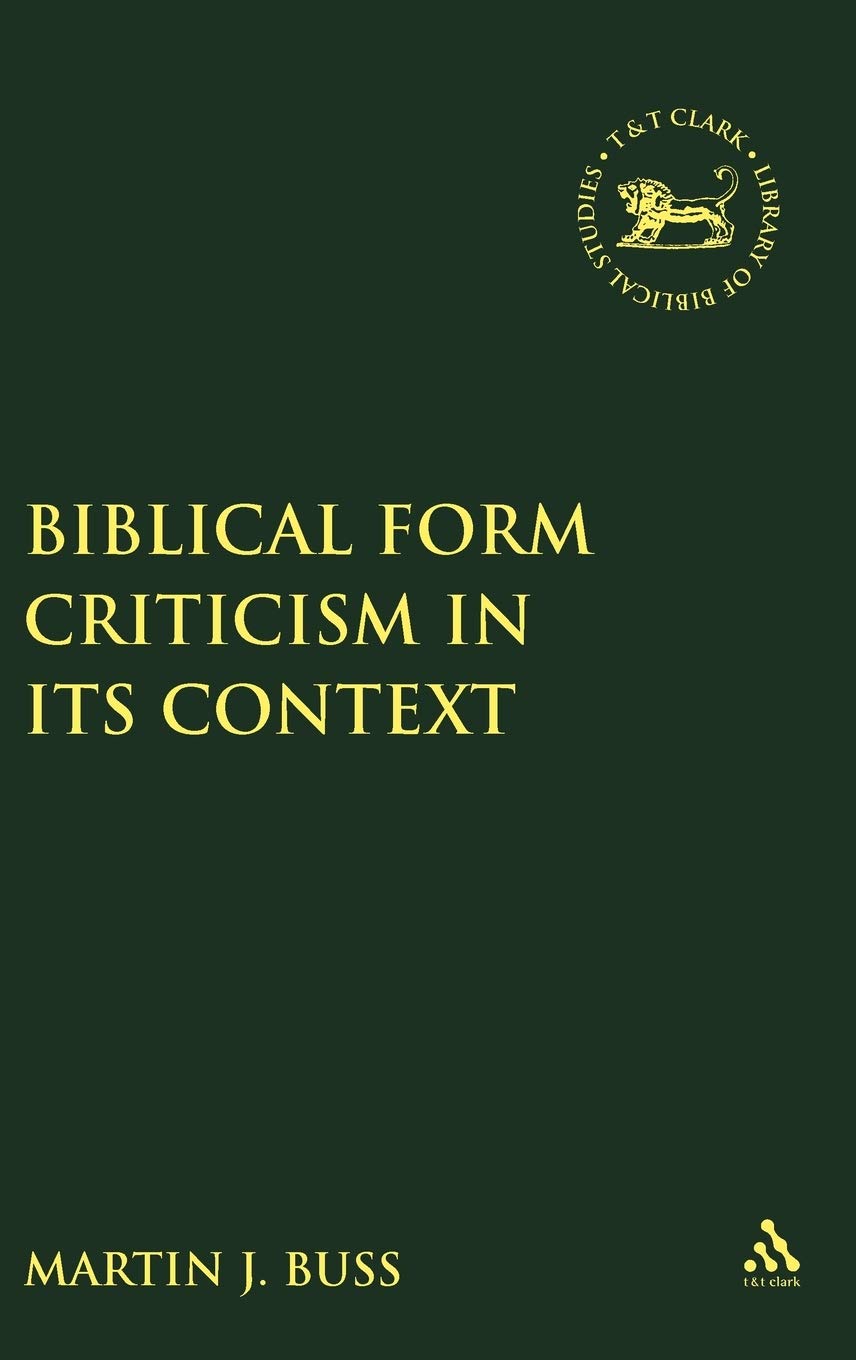 Product Image: Biblical Form Criticism in Its Context