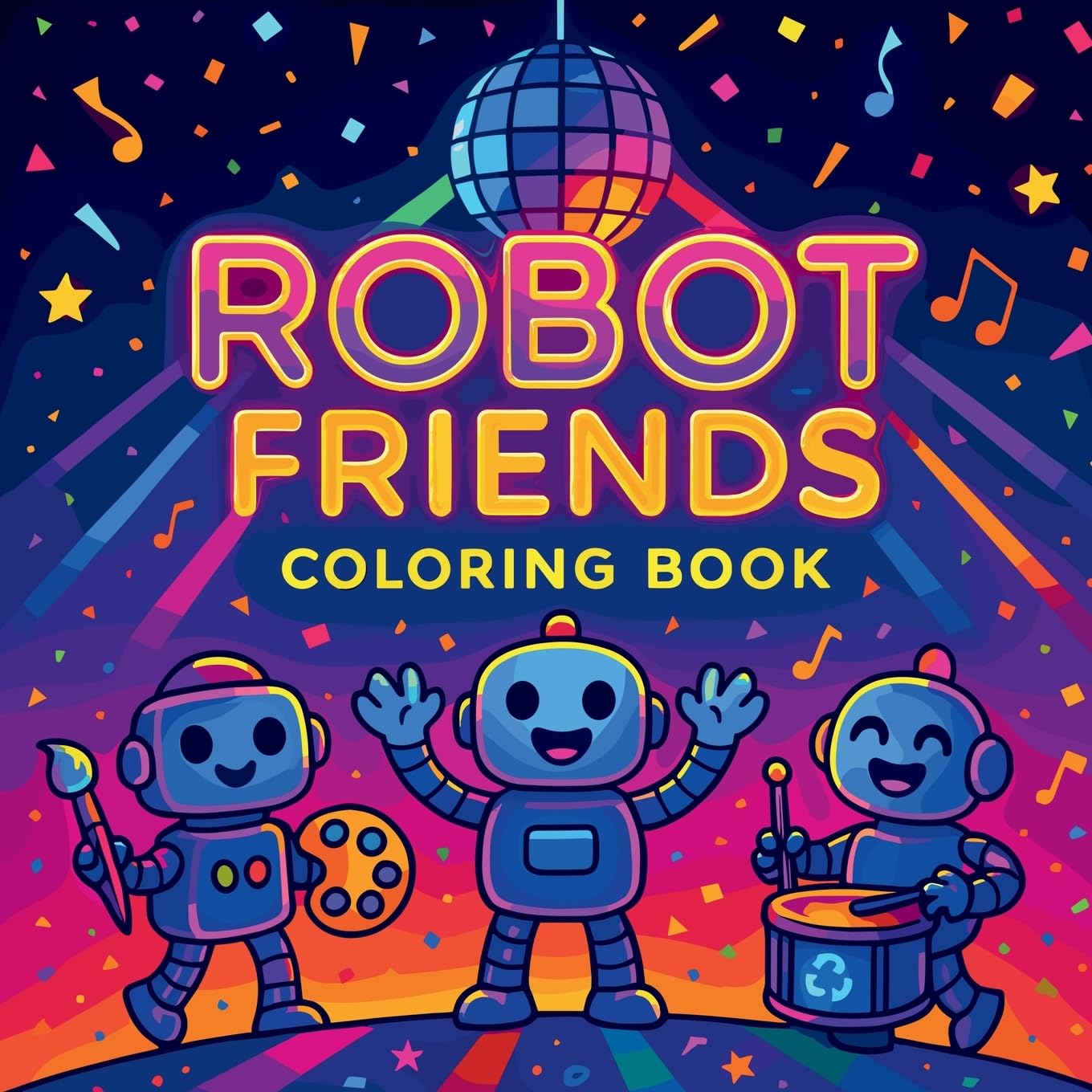 Product Image: Robot Friends - Coloring Book