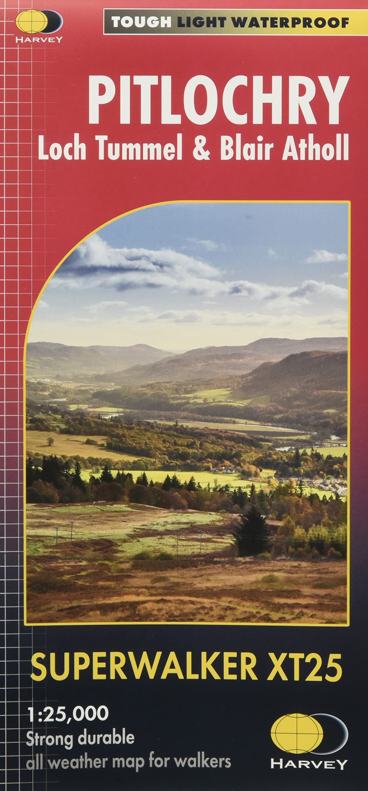 Pitlochry XT25: Loch Tummel & Blair Atholl (Superwalker XT25) Maps & Plans