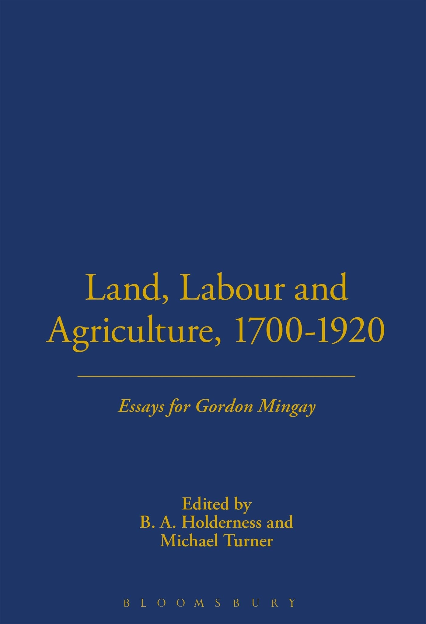 Land, Labour and Agriculture, 1700-1920 Business, Finance & Career