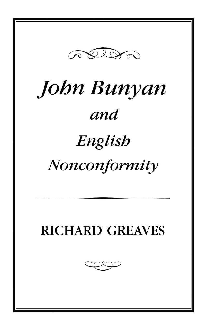 John Bunyan and English Nonconformity Contemporary literature
