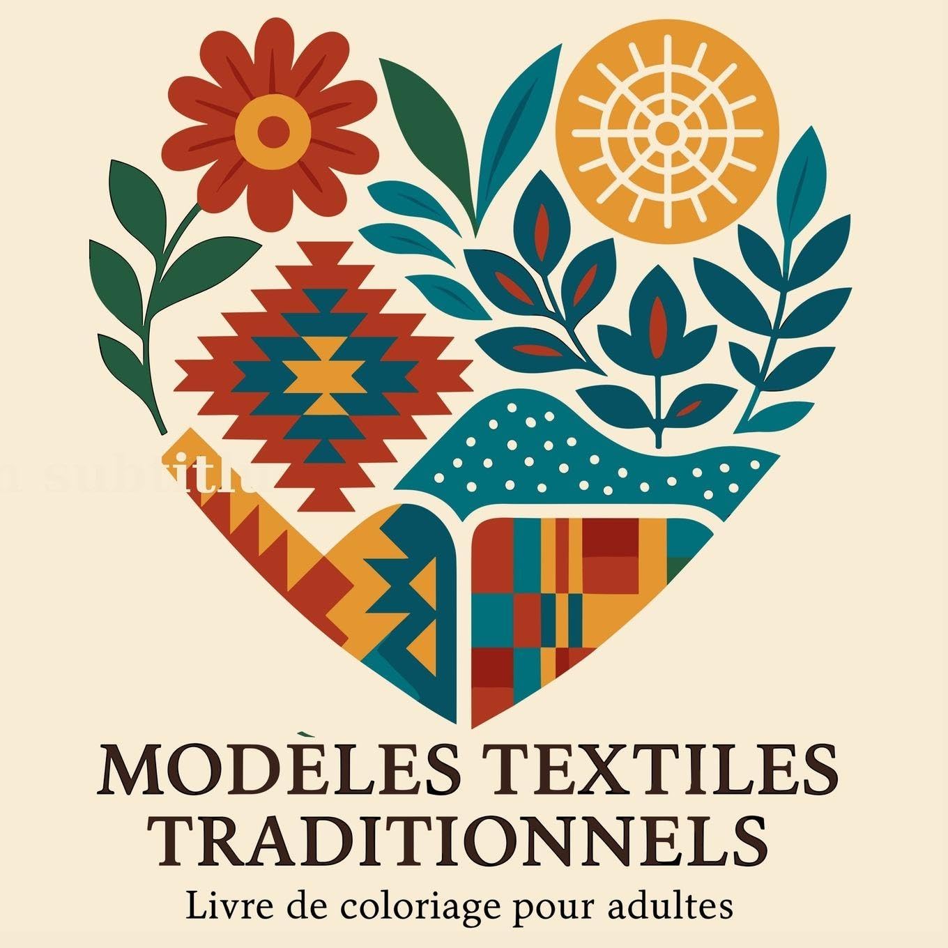 Modèles textiles traditionnels - Livre de Coloriage pour Adultes Hobbies & Crafts