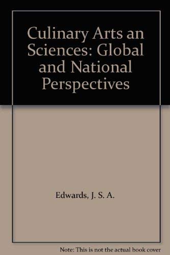 Culinary Arts an Sciences: Global and National Perspectives Business, Finance & Career