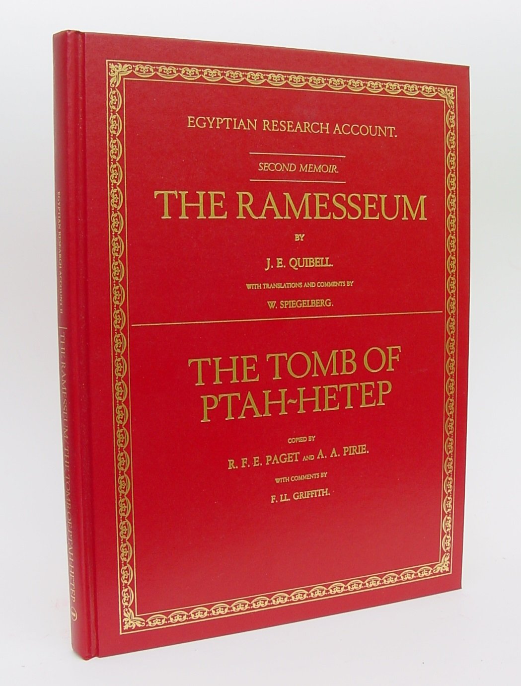 The Ramesseum and the Tomb of Ptah-Hetep (Egyptian Research Account, 2) Politics & History