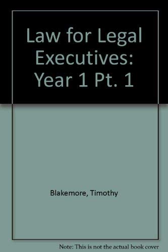 Law for Legal Executives Law