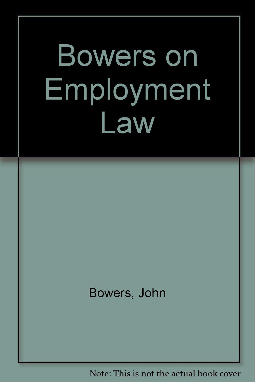 Product Image: Bowers on Employment Law