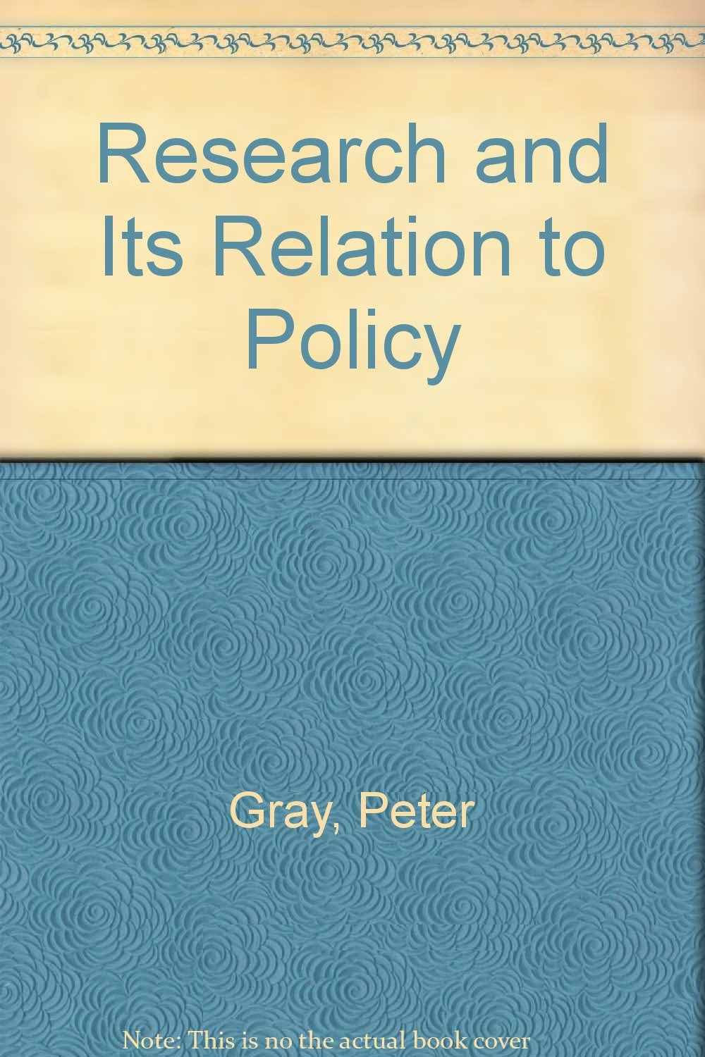 Product Image: Research and Its Relation to Policy