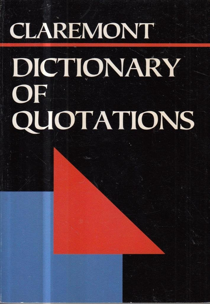 Dictionary of Quotations (Claremont Pocket Reference Library) Books