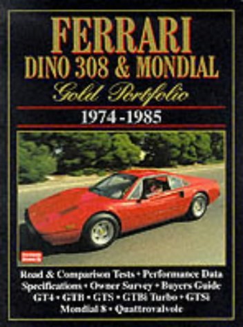 Ferrari Dino 308 & Mondial Gold Portfolio 1974-1985 book