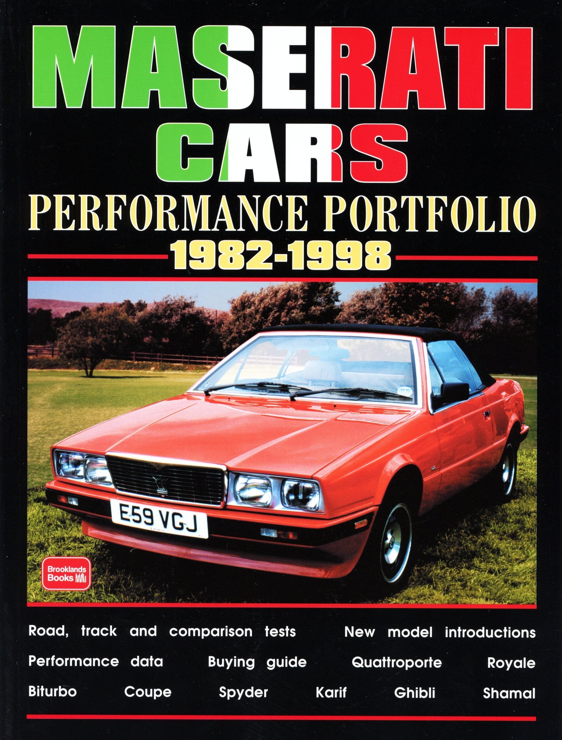 Maserati Cars 1982-1998 -Performance Portfolio Business & Technology