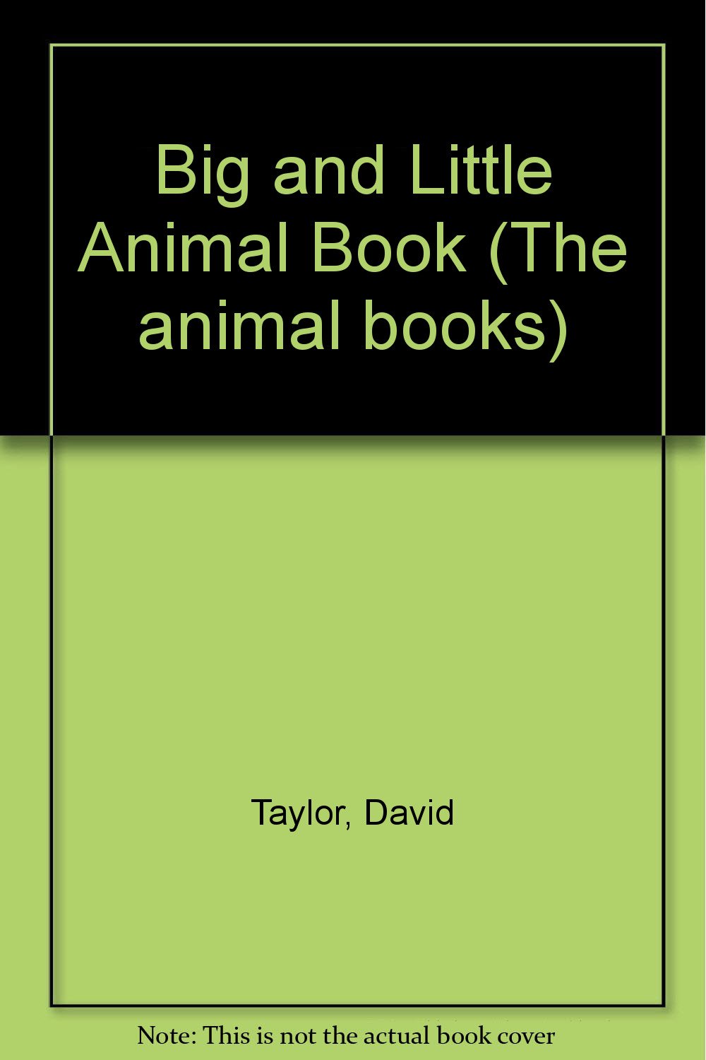 Big and Little Animal Book (The animal books) Non-fiction