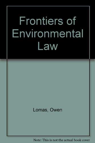 Frontiers of Environmental Law Books