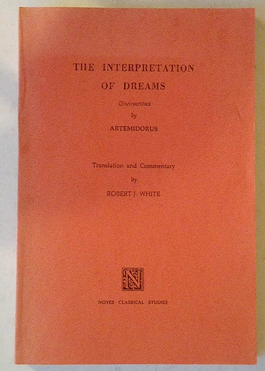 Oneirocritica: Interpretation of Dreams Religion & Esotericism